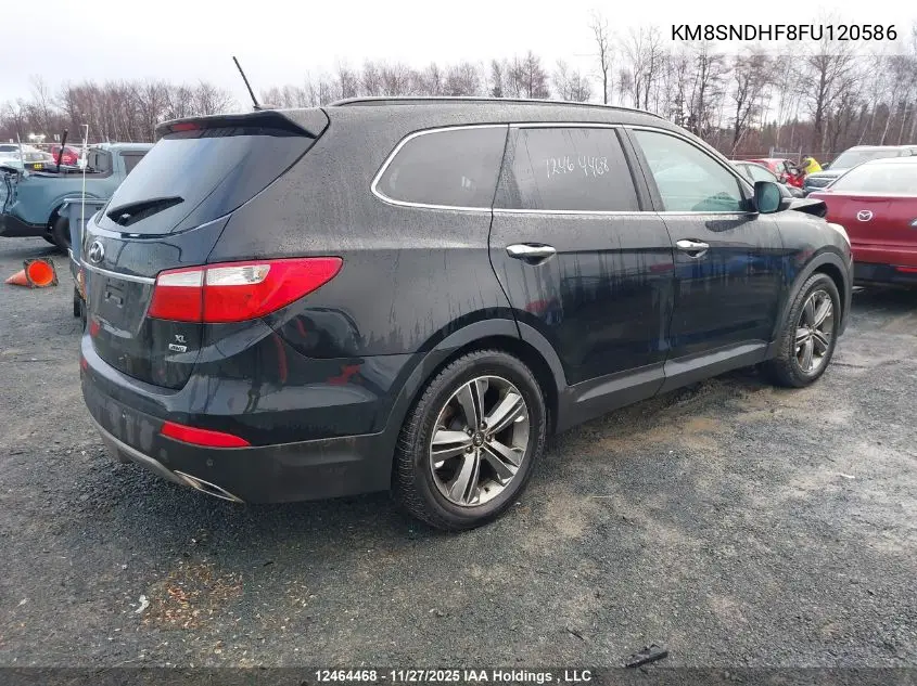 KM8SNDHF8FU120586 2015 Hyundai Santa Fe Gls/Limited