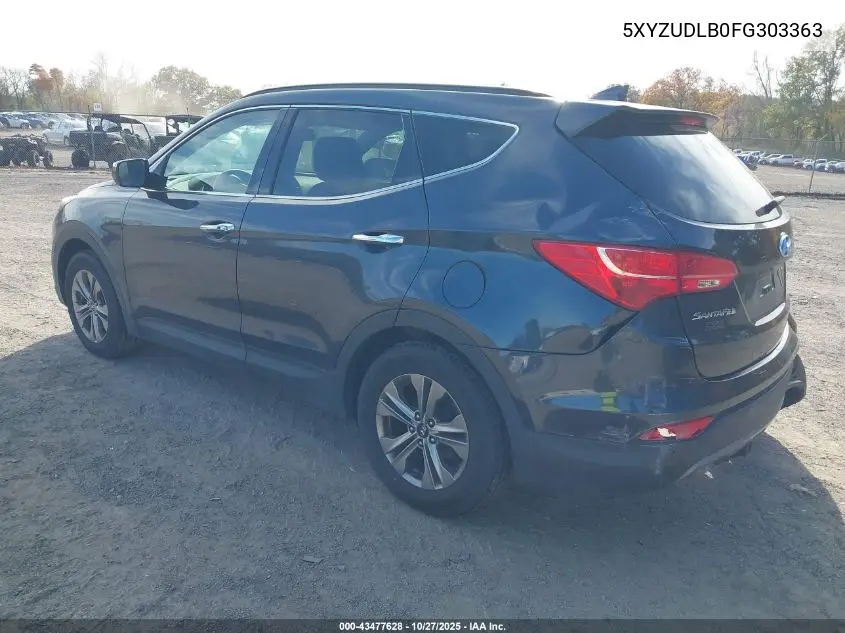 5XYZUDLB0FG303363 2015 Hyundai Santa Fe Sport 2.4L