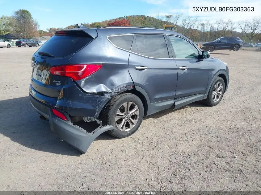 5XYZUDLB0FG303363 2015 Hyundai Santa Fe Sport 2.4L