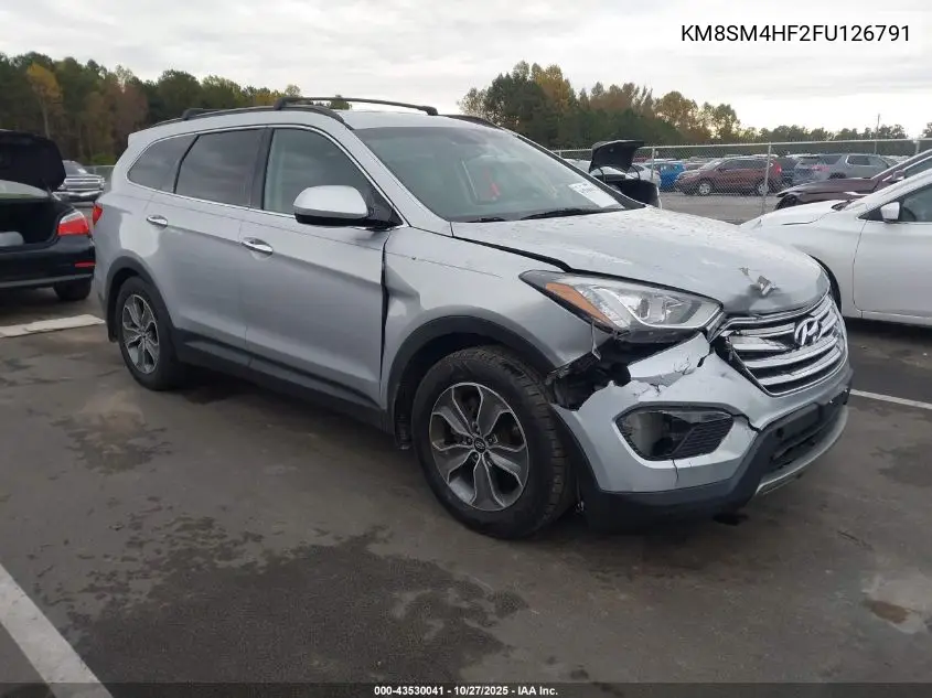 KM8SM4HF2FU126791 2015 Hyundai Santa Fe Gls
