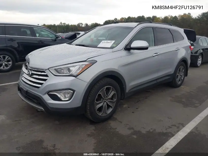 KM8SM4HF2FU126791 2015 Hyundai Santa Fe Gls