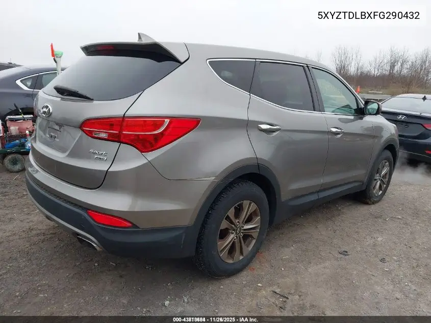 5XYZTDLBXFG290432 2015 Hyundai Santa Fe Sport 2.4L