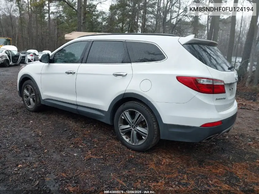 KM8SNDHF0FU124194 2015 Hyundai Santa Fe Gls
