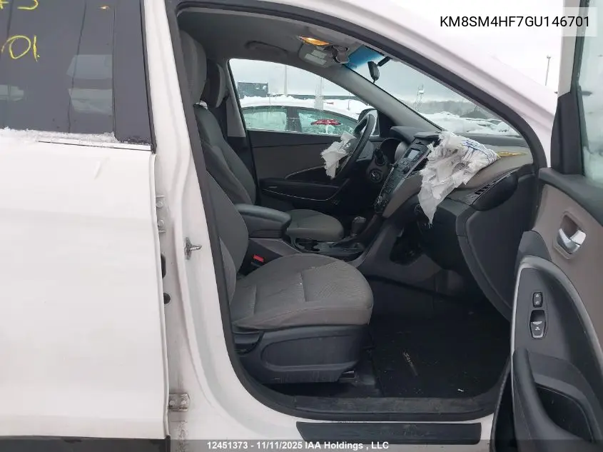 KM8SM4HF7GU146701 2016 Hyundai Santa Fe Se