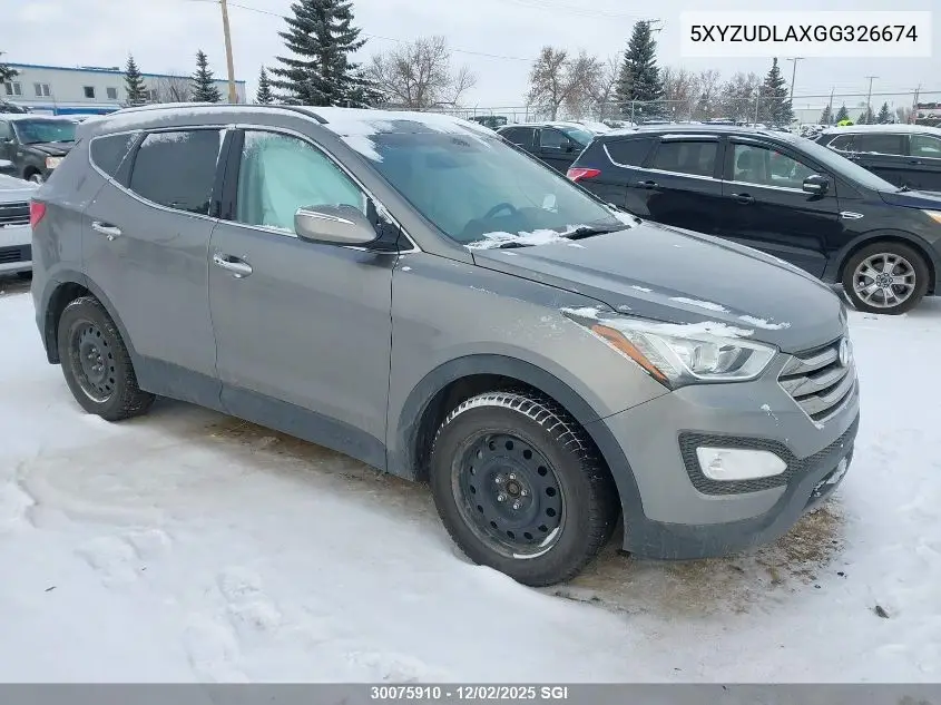 5XYZUDLAXGG326674 2016 Hyundai Santa Fe Sport