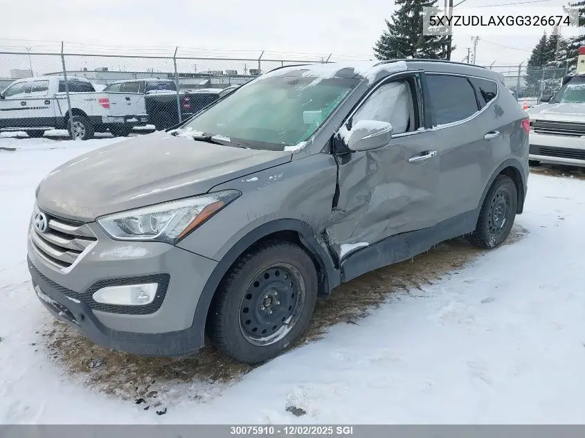 5XYZUDLAXGG326674 2016 Hyundai Santa Fe Sport