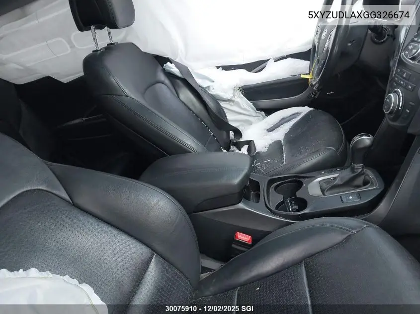 5XYZUDLAXGG326674 2016 Hyundai Santa Fe Sport
