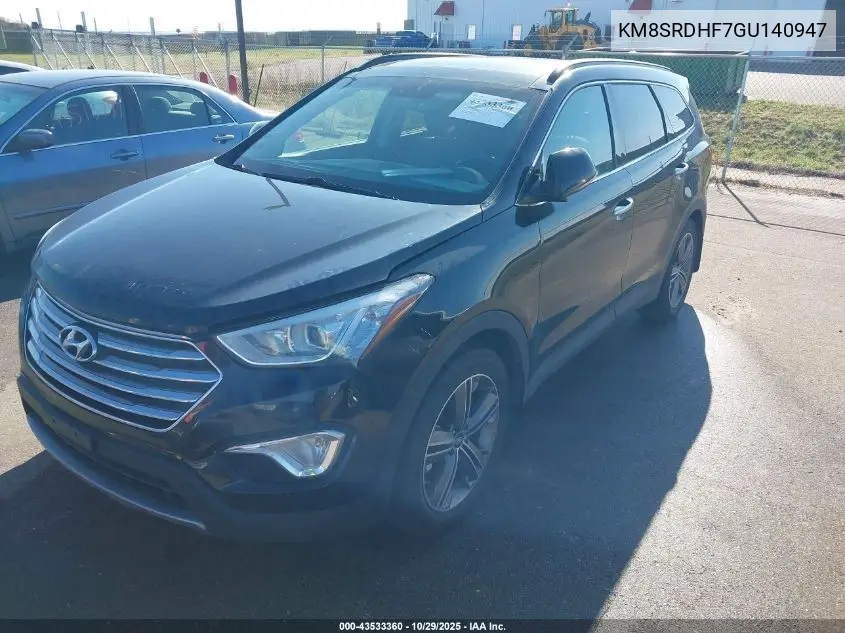 KM8SRDHF7GU140947 2016 Hyundai Santa Fe Limited