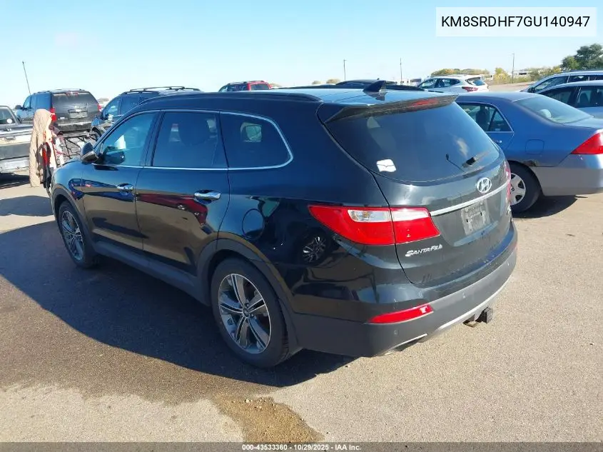 KM8SRDHF7GU140947 2016 Hyundai Santa Fe Limited