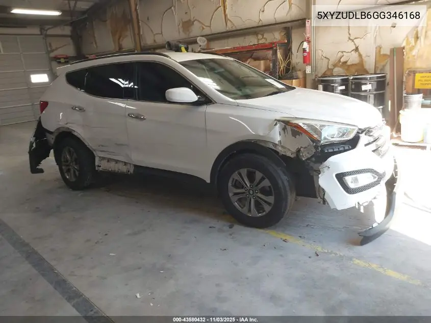 5XYZUDLB6GG346168 2016 Hyundai Santa Fe Sport 2.4L