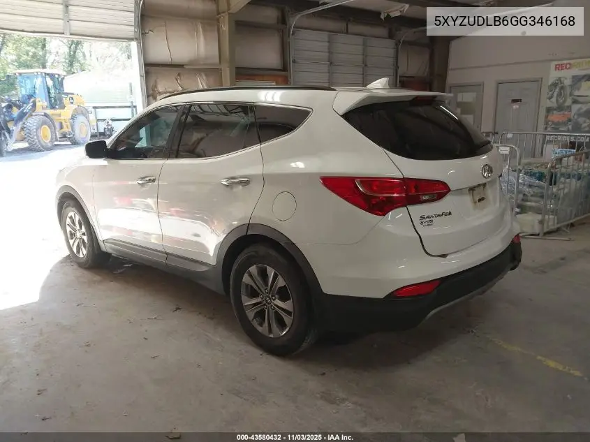5XYZUDLB6GG346168 2016 Hyundai Santa Fe Sport 2.4L