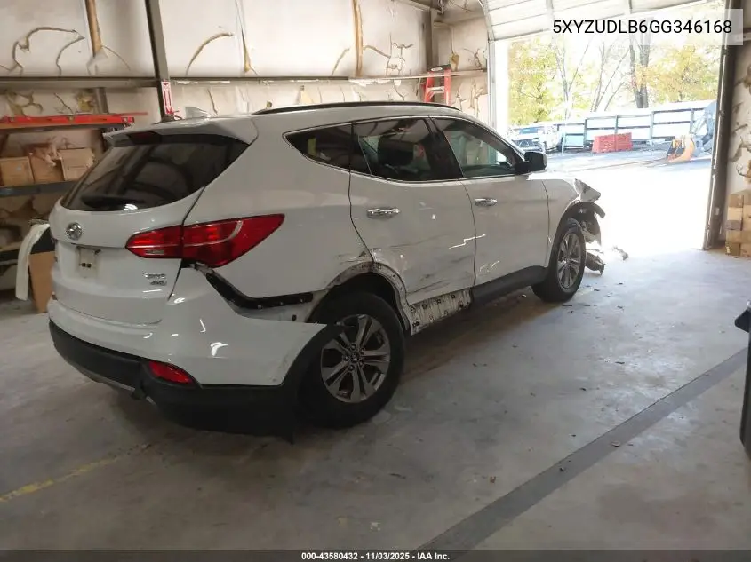5XYZUDLB6GG346168 2016 Hyundai Santa Fe Sport 2.4L