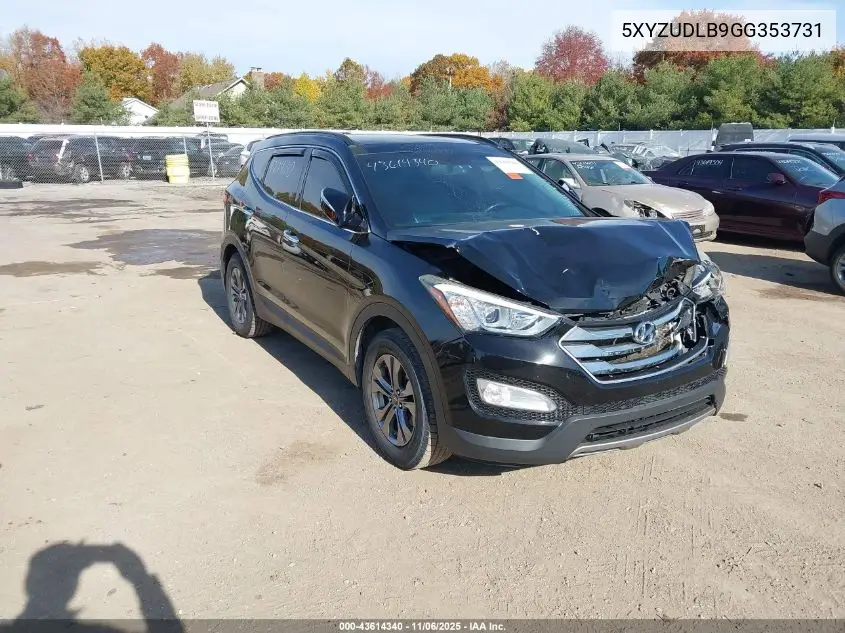 5XYZUDLB9GG353731 2016 Hyundai Santa Fe Sport 2.4L