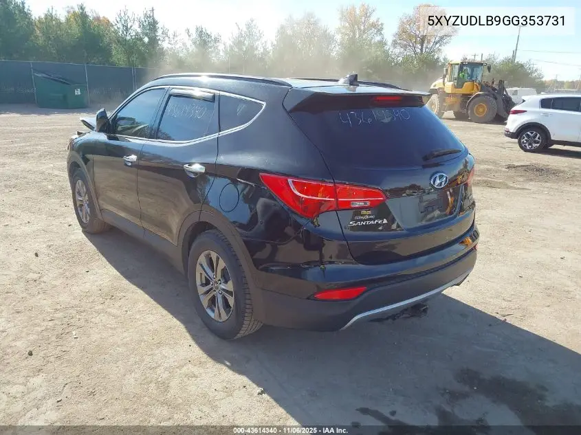 5XYZUDLB9GG353731 2016 Hyundai Santa Fe Sport 2.4L