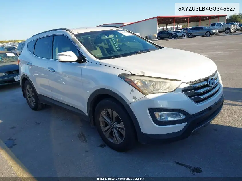 5XYZU3LB4GG345627 2016 Hyundai Santa Fe Sport 2.4L