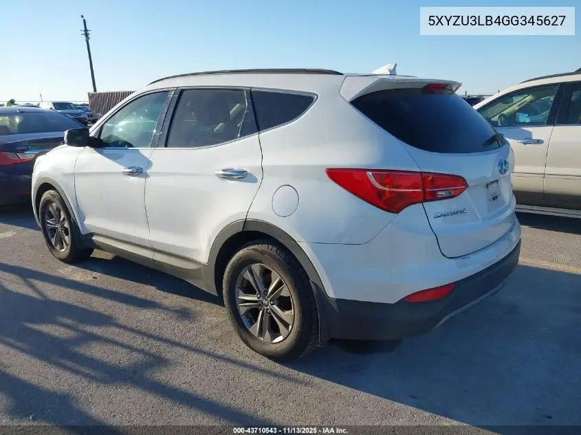 5XYZU3LB4GG345627 2016 Hyundai Santa Fe Sport 2.4L
