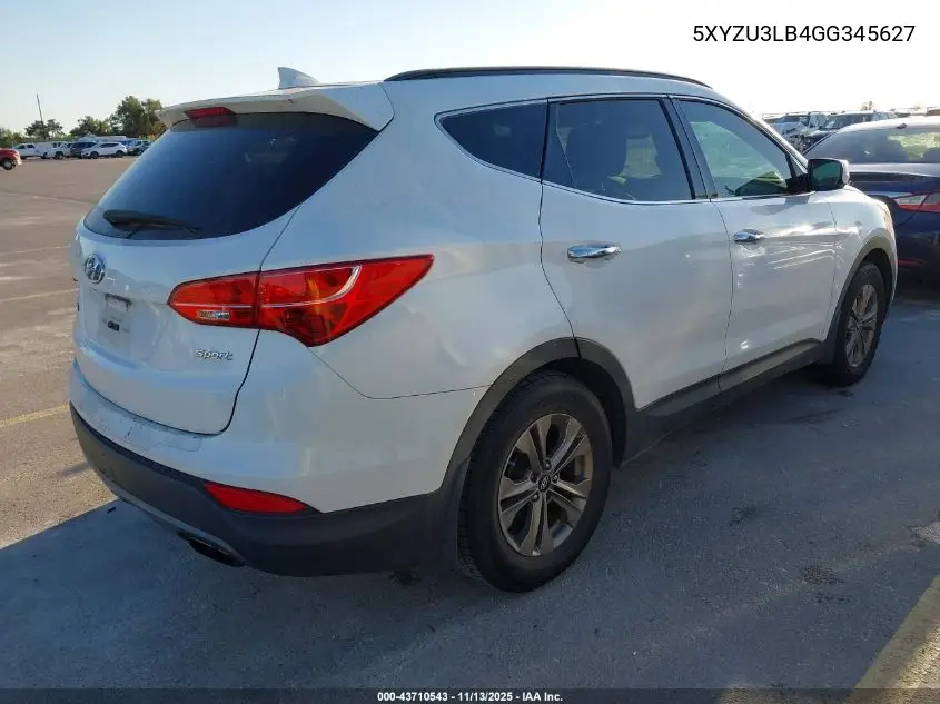 5XYZU3LB4GG345627 2016 Hyundai Santa Fe Sport 2.4L