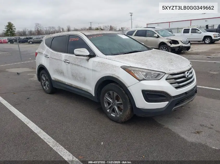 5XYZT3LB0GG349662 2016 Hyundai Santa Fe Sport 2.4L