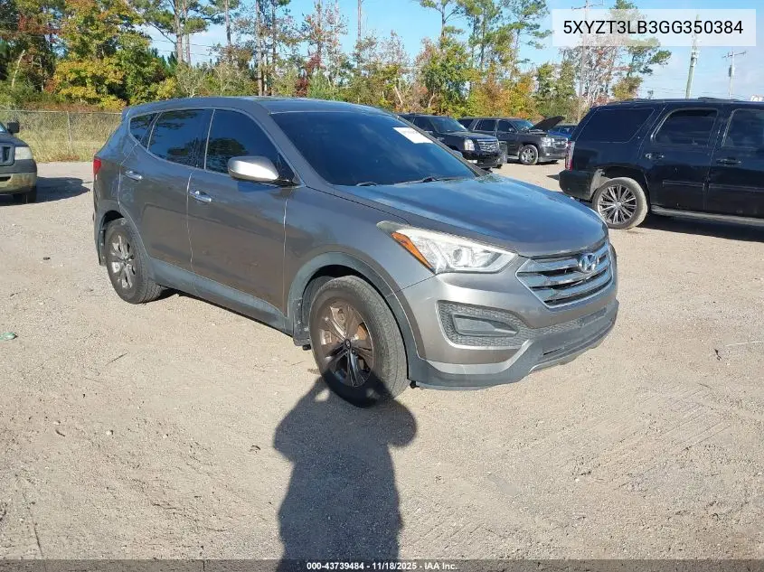 5XYZT3LB3GG350384 2016 Hyundai Santa Fe Sport 2.4L