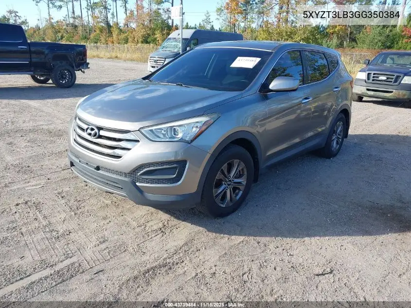 5XYZT3LB3GG350384 2016 Hyundai Santa Fe Sport 2.4L