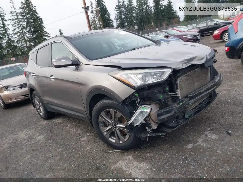 5XYZUDLB3GG373635 2016 Hyundai Santa Fe Sport 2.4L