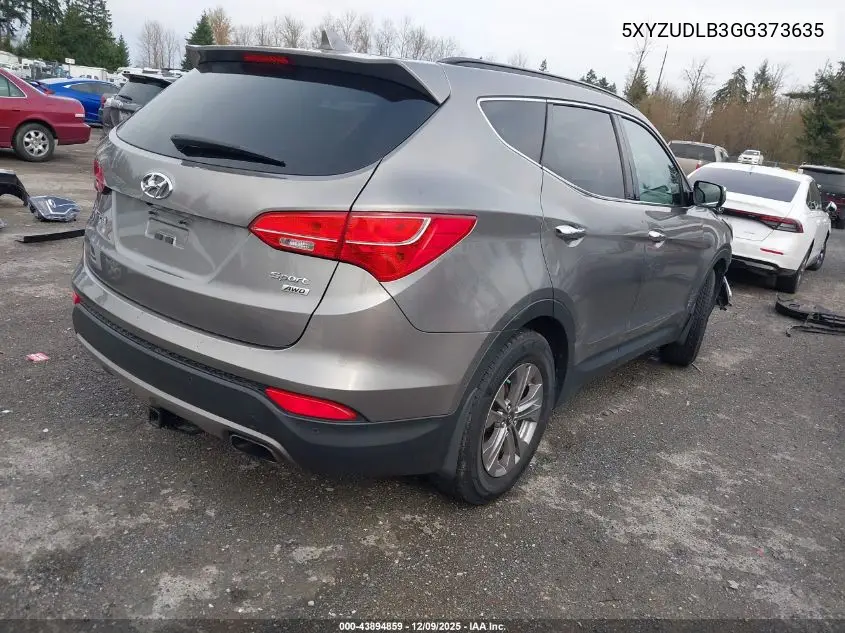 5XYZUDLB3GG373635 2016 Hyundai Santa Fe Sport 2.4L