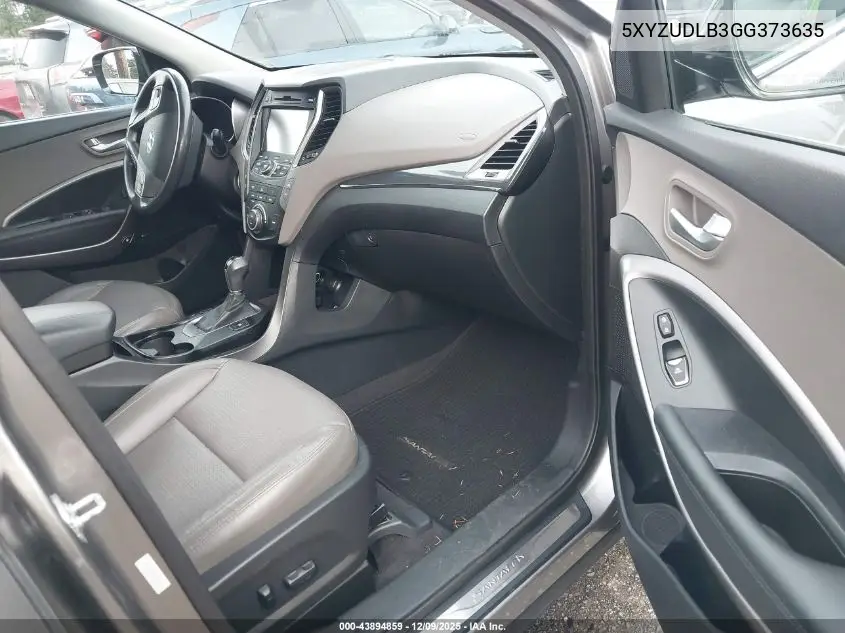 5XYZUDLB3GG373635 2016 Hyundai Santa Fe Sport 2.4L