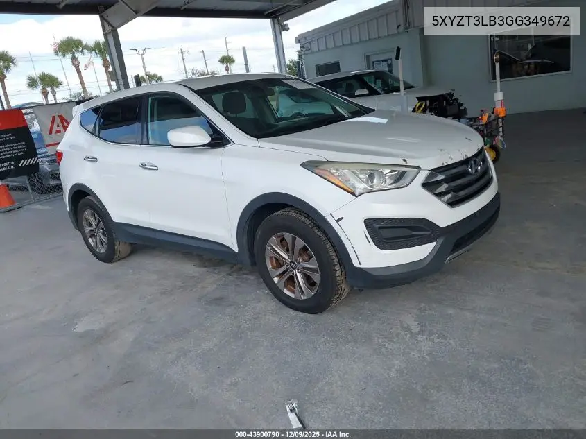 5XYZT3LB3GG349672 2016 Hyundai Santa Fe Sport 2.4L