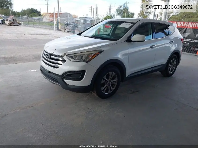 5XYZT3LB3GG349672 2016 Hyundai Santa Fe Sport 2.4L