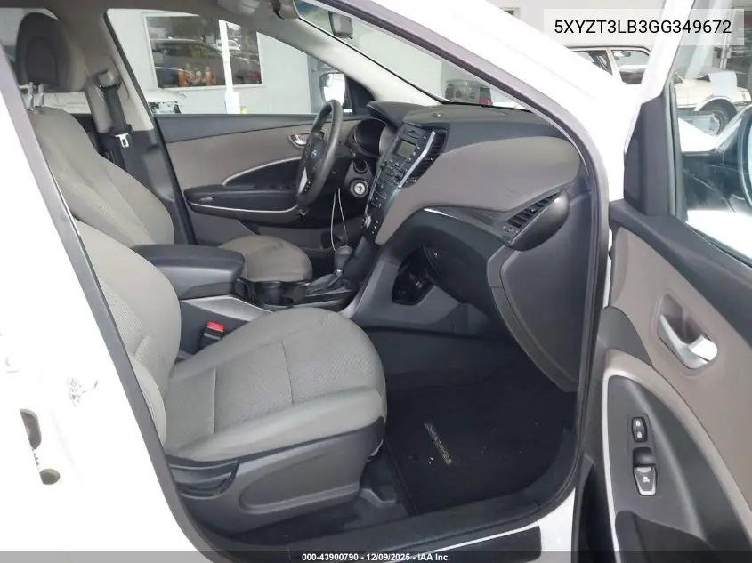 5XYZT3LB3GG349672 2016 Hyundai Santa Fe Sport 2.4L