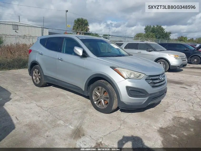 5XYZT3LB8GG348596 2016 Hyundai Santa Fe Sport 2.4L