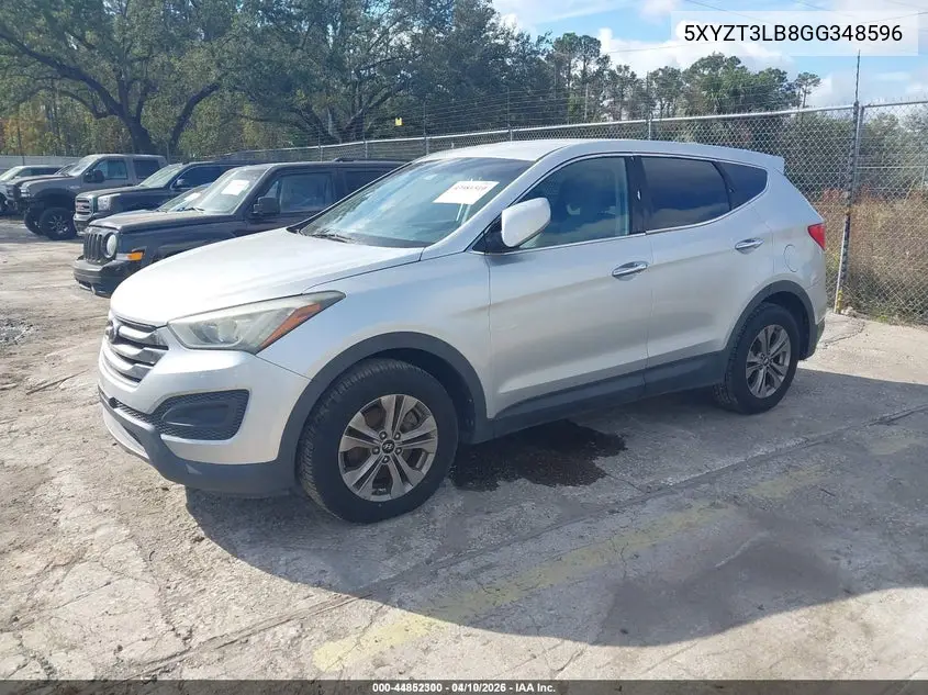 5XYZT3LB8GG348596 2016 Hyundai Santa Fe Sport 2.4L