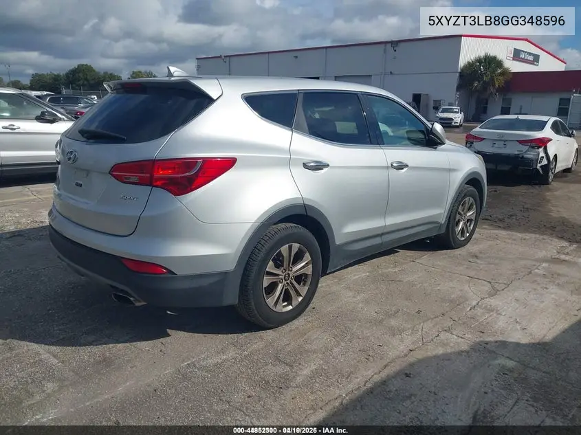 5XYZT3LB8GG348596 2016 Hyundai Santa Fe Sport 2.4L