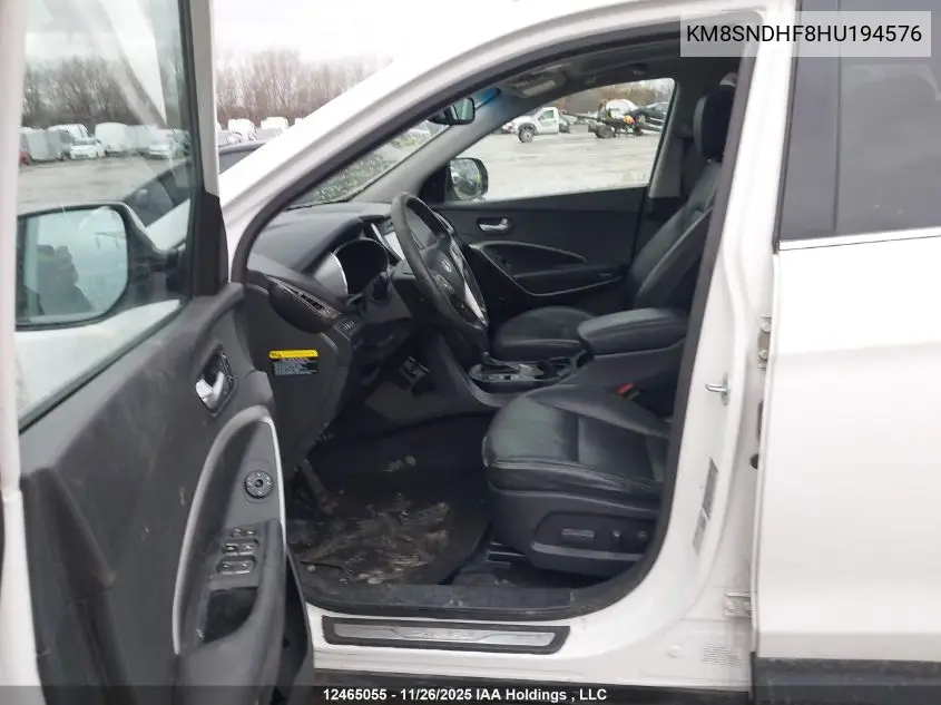 KM8SNDHF8HU194576 2017 Hyundai Santa Fe