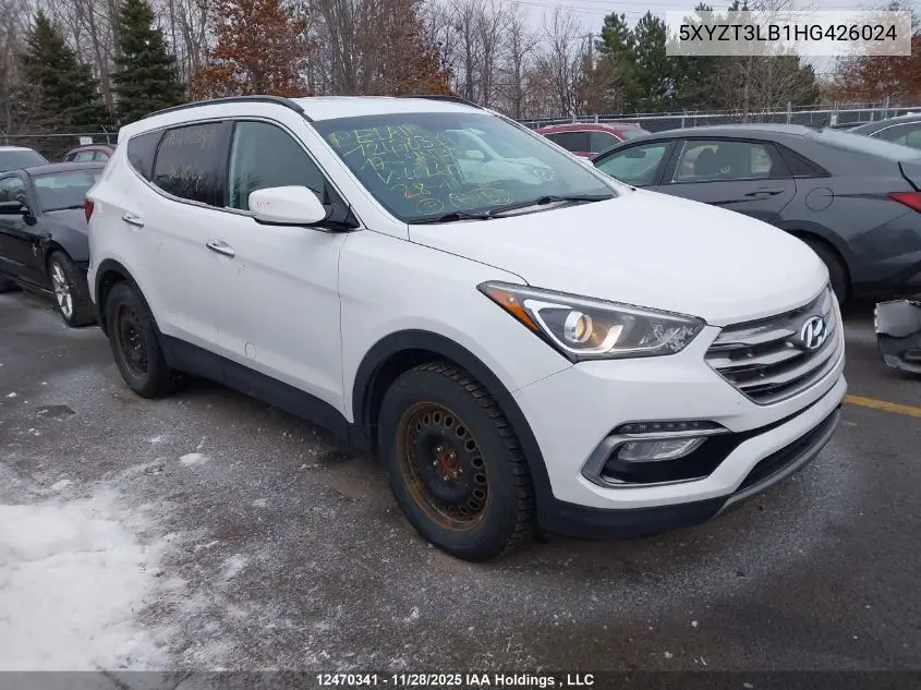 5XYZT3LB1HG426024 2017 Hyundai Santa Fe
