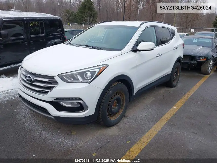 5XYZT3LB1HG426024 2017 Hyundai Santa Fe