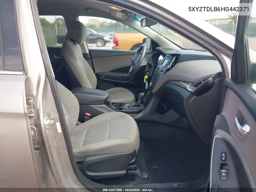 5XYZTDLB6HG442371 2017 Hyundai Santa Fe Sport 2.4L