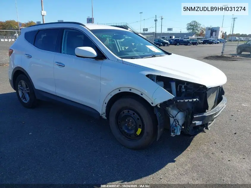 5NMZUDLB9HH031274 2017 Hyundai Santa Fe Sport 2.4L