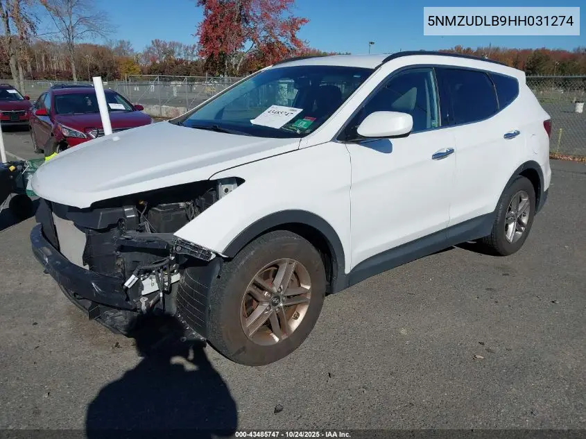 5NMZUDLB9HH031274 2017 Hyundai Santa Fe Sport 2.4L