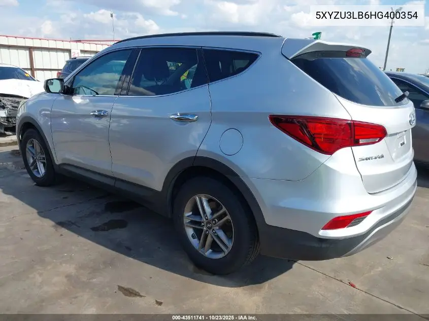 5XYZU3LB6HG400354 2017 Hyundai Santa Fe Sport 2.4L