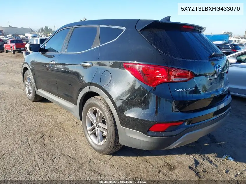 5XYZT3LBXHG433070 2017 Hyundai Santa Fe Sport 2.4L