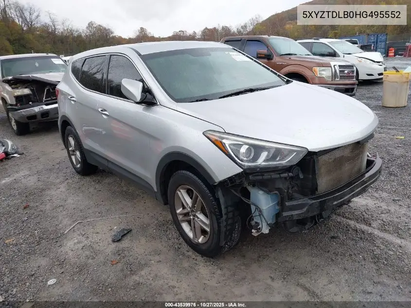 5XYZTDLB0HG495552 2017 Hyundai Santa Fe Sport 2.4L