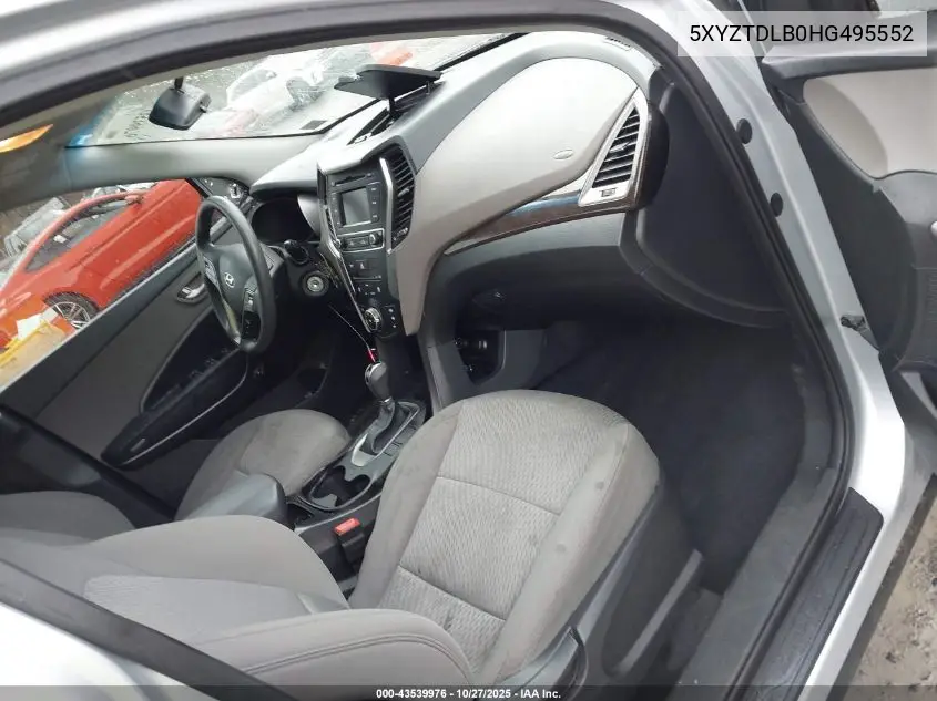 5XYZTDLB0HG495552 2017 Hyundai Santa Fe Sport 2.4L