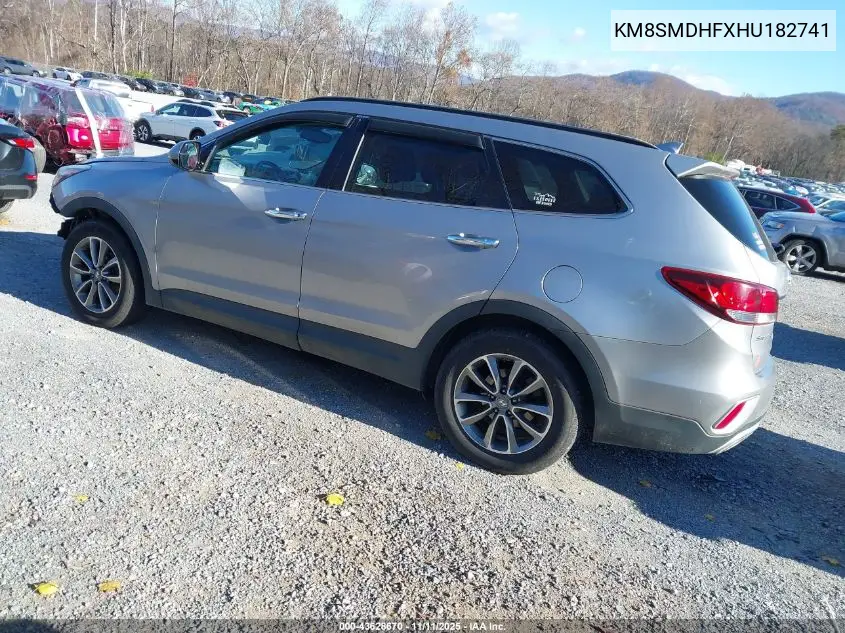 KM8SMDHFXHU182741 2017 Hyundai Santa Fe Se