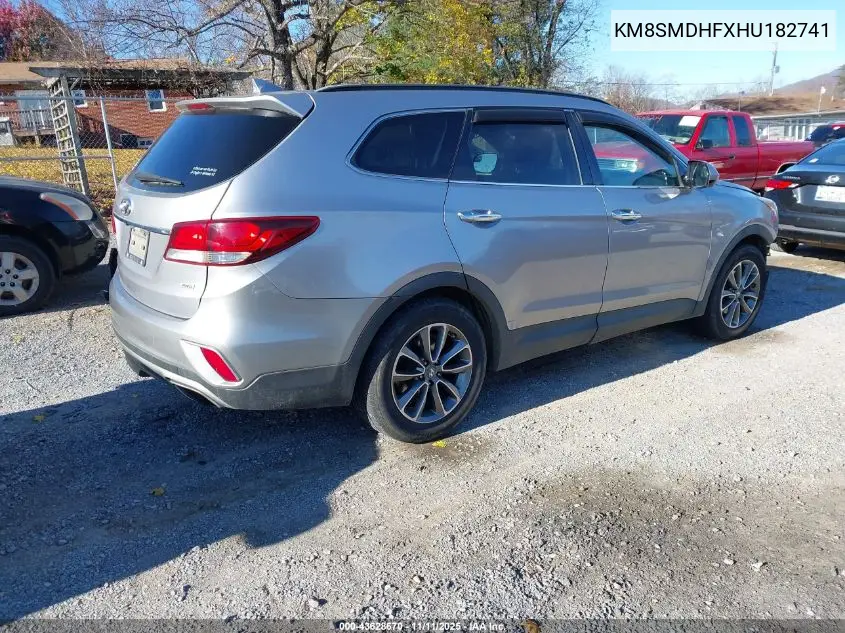 KM8SMDHFXHU182741 2017 Hyundai Santa Fe Se