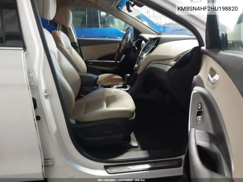 KM8SN4HF2HU198820 2017 Hyundai Santa Fe Se
