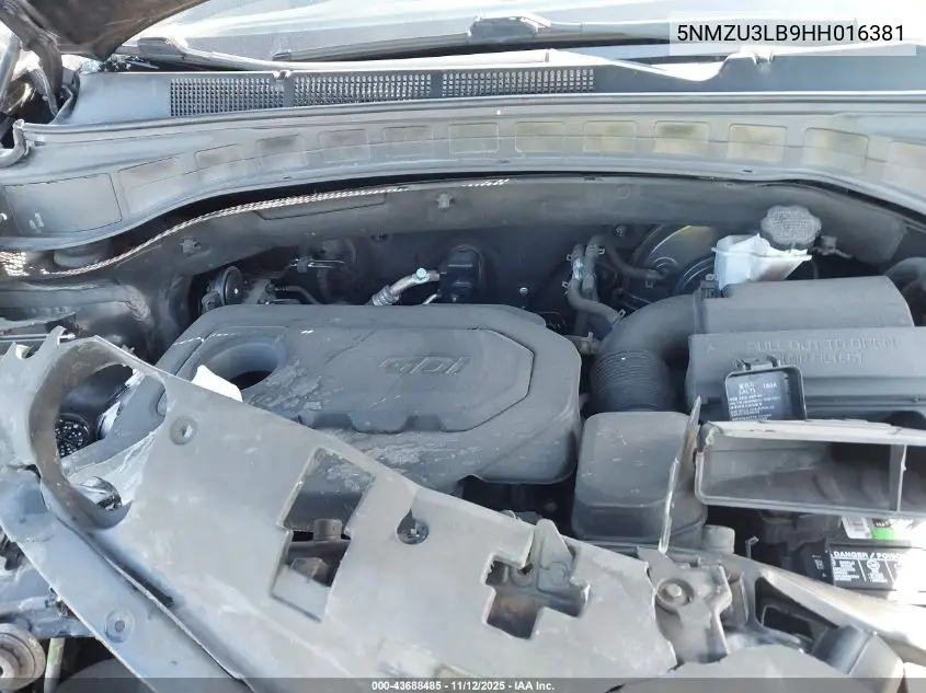 5NMZU3LB9HH016381 2017 Hyundai Santa Fe Sport 2.4L