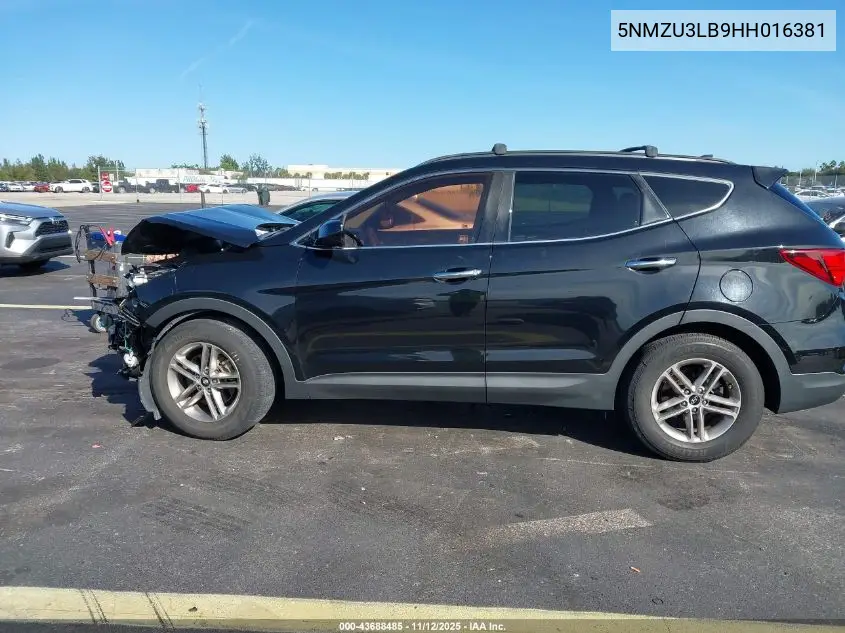 5NMZU3LB9HH016381 2017 Hyundai Santa Fe Sport 2.4L