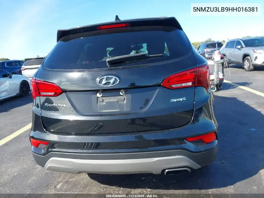 5NMZU3LB9HH016381 2017 Hyundai Santa Fe Sport 2.4L