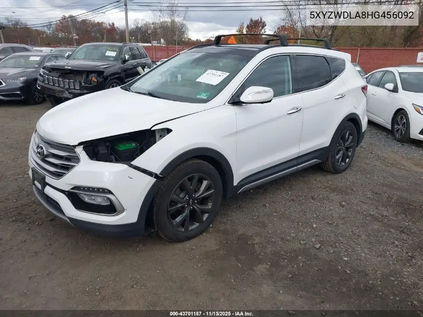 5XYZWDLA8HG456092 2017 Hyundai Santa Fe Sport 2.0T Ultimate